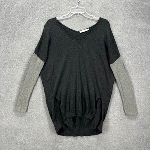 Raffi Cashmere‎ Sweater Womens Small V-Neck Knit Pullover Cotton High Low